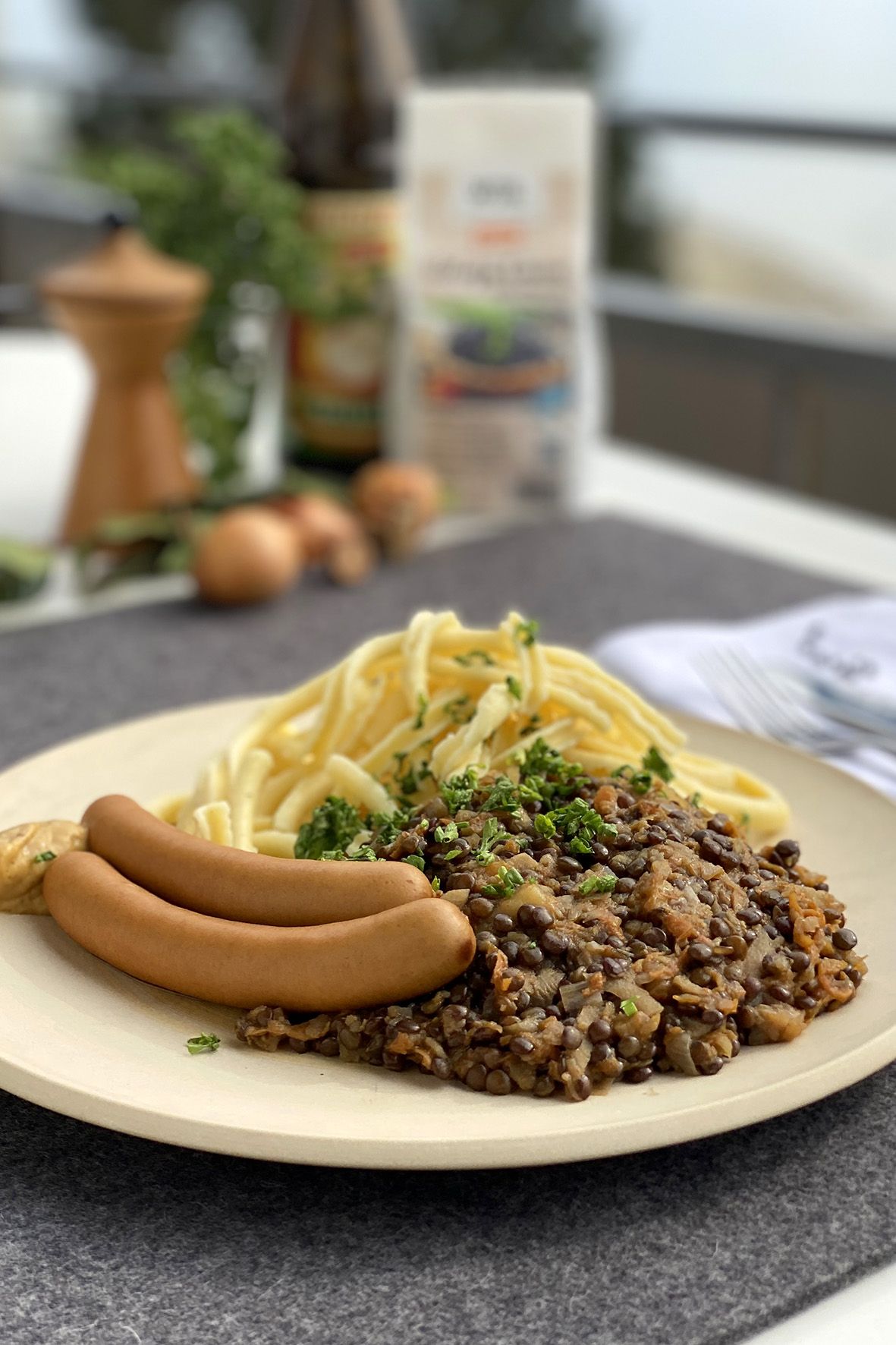 Linsen mit Spätzle und Saiten | WIR. Bio Power Bodensee