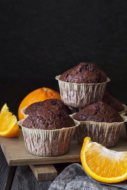 Schoko-Rote-Bete-Muffins mit Orange